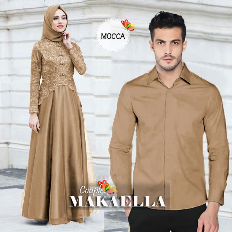 baju gamis couple suami istri amena baju pesta cople berkualitas gamis couple terbaru