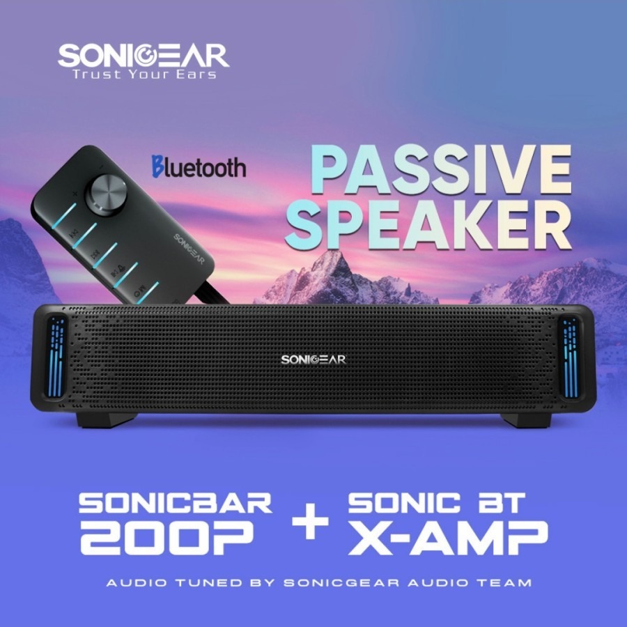 Speaker SonicGear Sonicbar 200-P &amp; Sonic BT X AMP Bluetooth |