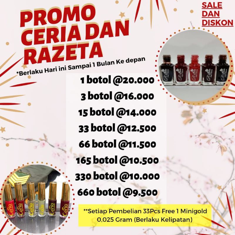 BONUS EMAS Kutek Henna RAZETA awet halal syar'i
