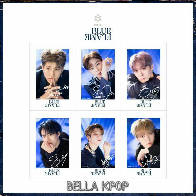 [PO] ASTRO 6th MINI ALBUM "BLUE FLAME" POLAROID AND GARLAND FLAG