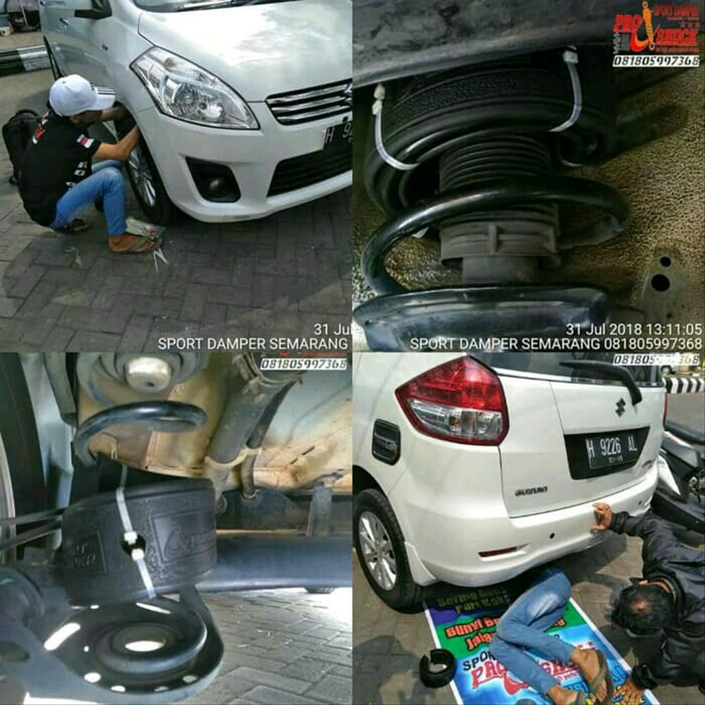 Sport Damper Suzuki Ertiga 2013 2016 Sepaket Depan 5cm Belakang