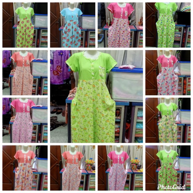 DASTER KLOK AMRO LENGAN PENDEK BAWAH PANJANG