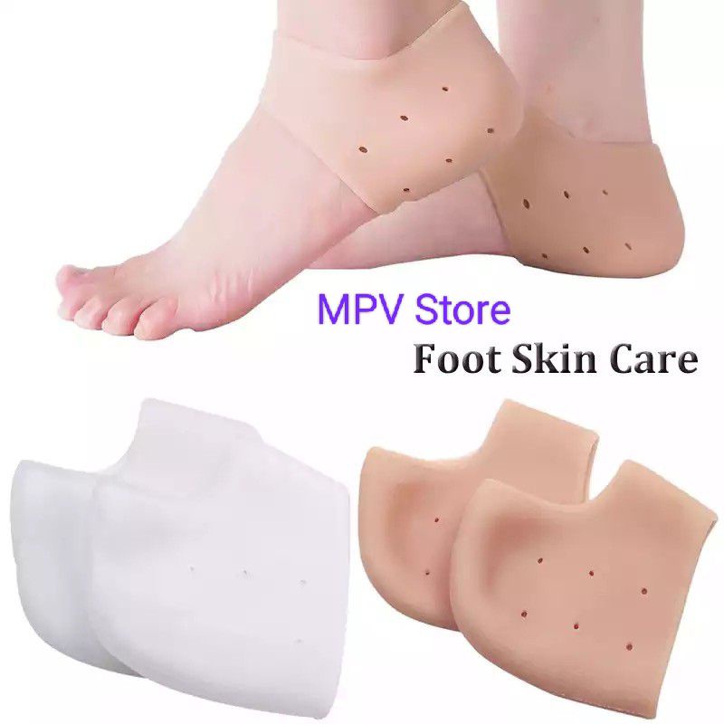 Pelindung Tumit Kaki Silikon Lembut Heel Pad (1Pasang)