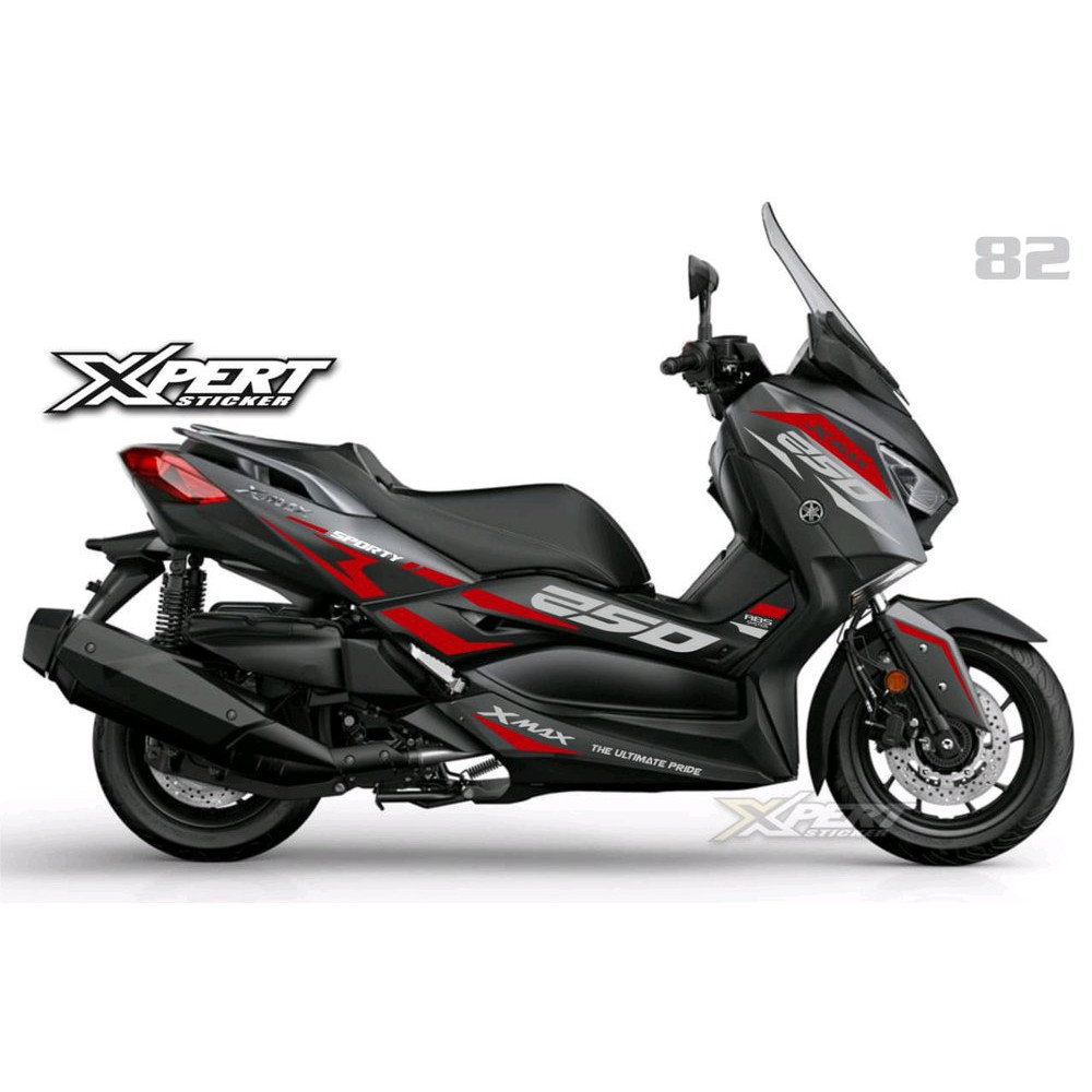 XMAX cutting sticker YAMAHA XMAX HITAM