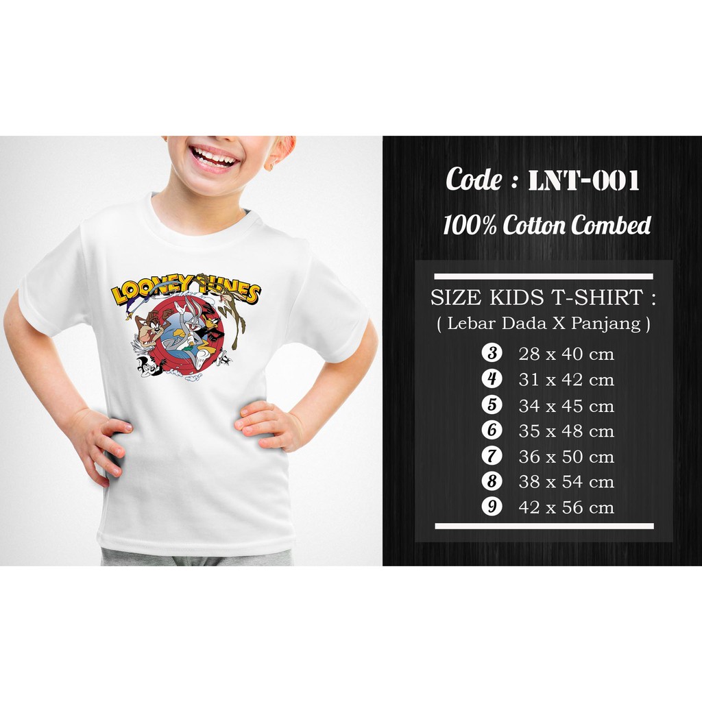 [FREE NAMA !!] Kaos Anak &amp; Family Looney Tunes 100% COTTON PREMIUM