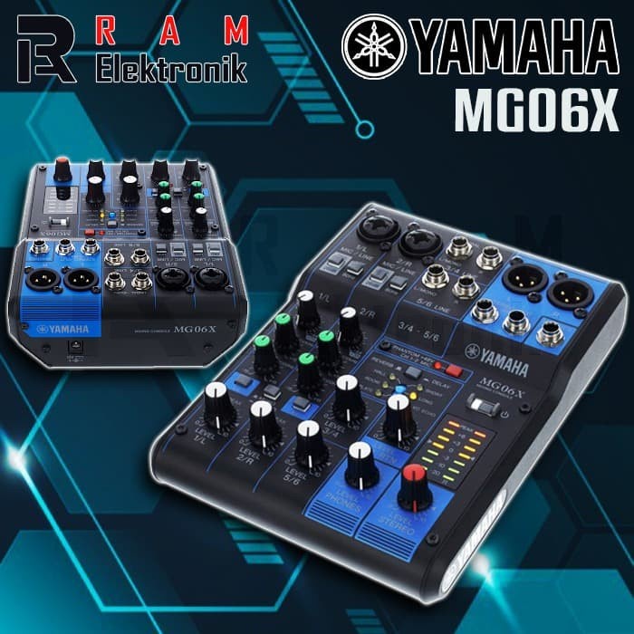 Mixer Audio Yamaha MG06X MG 06 X 6 Channel Original