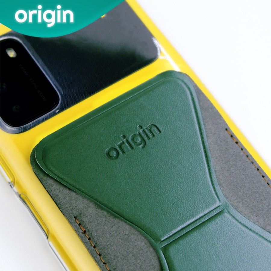 ORIGIN Universal Premium Magnetic Smartphone Stand / Phone Card Holder - Signature Green