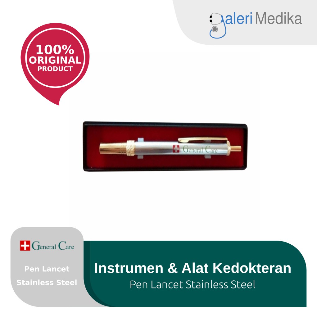 General Care Pen Lancet Stainless Steel - Senter Pulpen / Pen Light