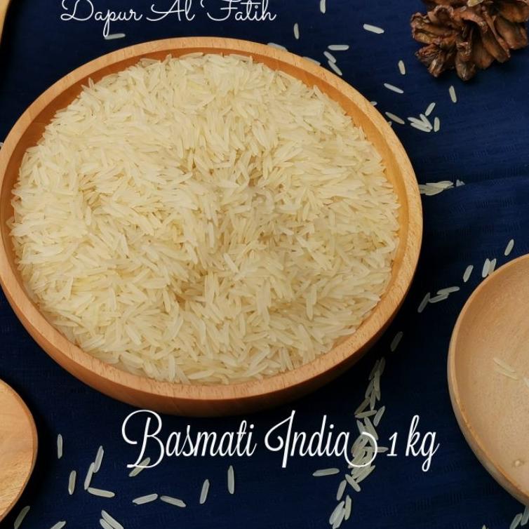 

❁ Basmati India 1 Kg (berasnya Briyani, Kebuli, Mandhi) PREMIUM QUALITY お