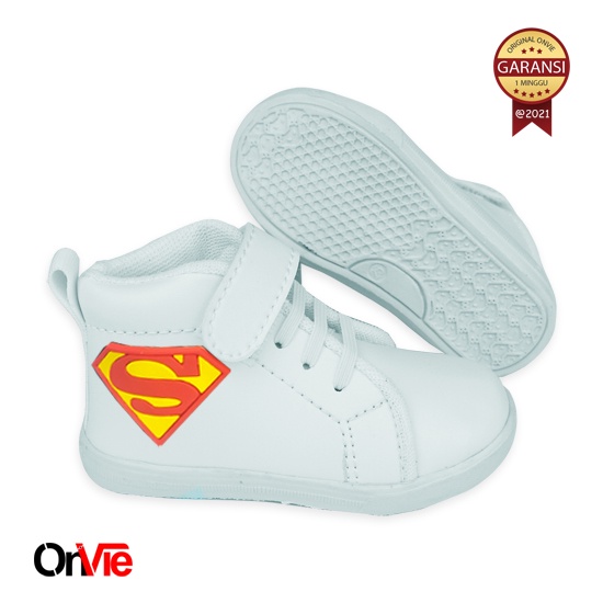 Sepatu Boots Anak Laki-Laki Motif Super Hero | Sepatu Sekolah Anak Onvie