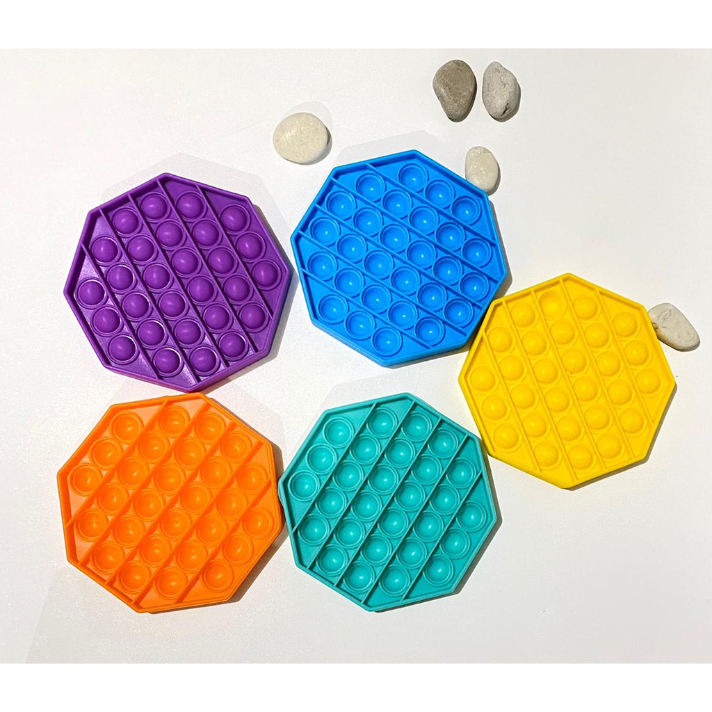 POP IT RAINBOW MAINAN SENSORY / MAINAN VIRAL POP IT RAINBOW JUMBO-SEGI6 Polos Random