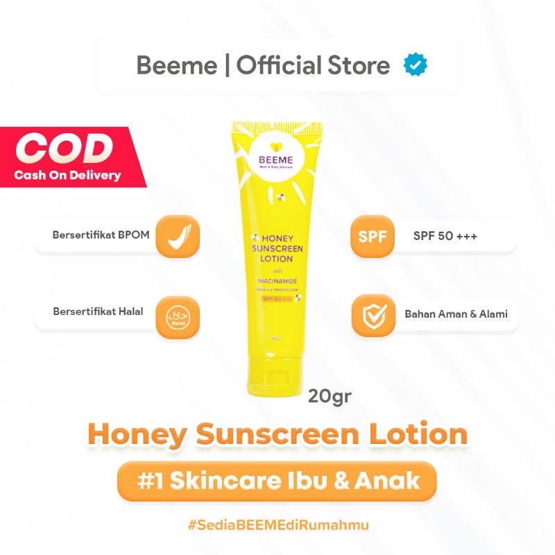 Beeme Honey Sunscreen Lotion with Niacinamide SPF 50+++