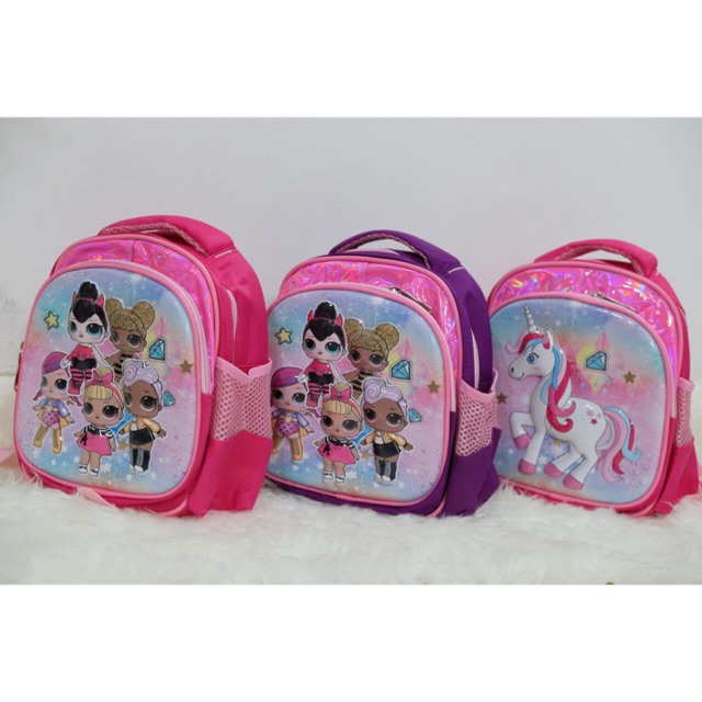 Tas sekolah anak perempuan 6D import