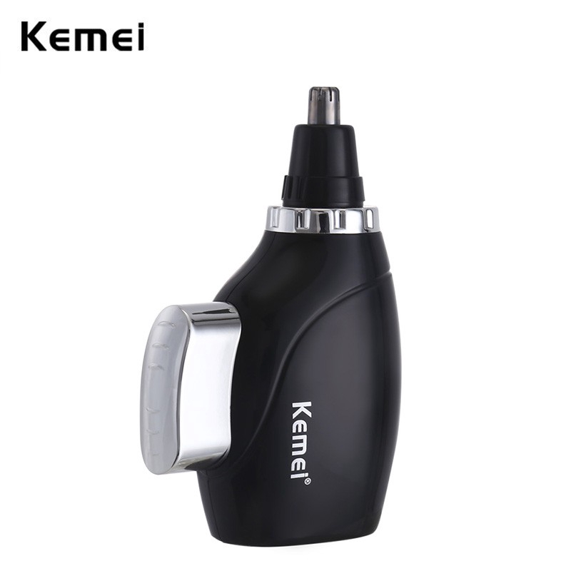 

Kemei Manual Nose Ear Trimmer Safety Face Care Nose Hair Trimmer for Men Hair Removal Washable Portable Device