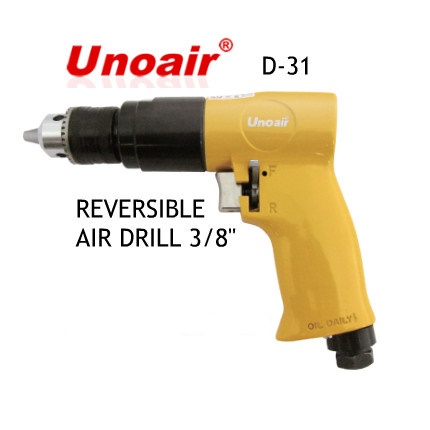 Unoair D-31 REVERSIBLE AIR DRILL 3/8" | Mesin Bor Angin Taiwan