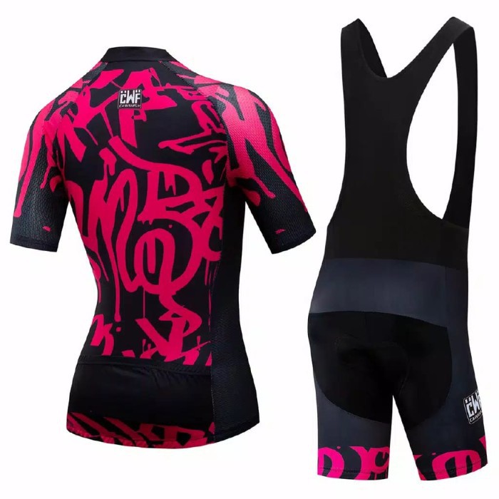 CYCLING JERSEY SET BIB LENGAN Pendek CELANA WOMAN WANITA BAJU SEPEDA