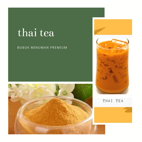 

Powder Premium Thai Tea- Bubuk Bubble Drink Thai Tea 1kg - bubuk Minuman Thai Tea