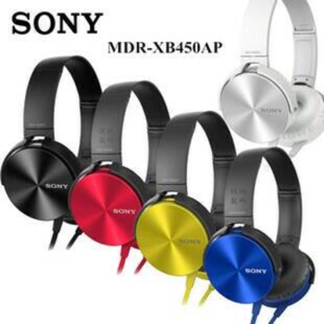 Headphone sony extra bass mdr-xb450ap handfree earphone