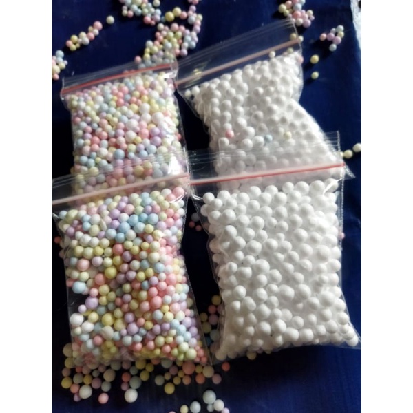 Styrofoam Butiran Bubble Floam Foam/ Topping slime/Bahan Craft/DIY