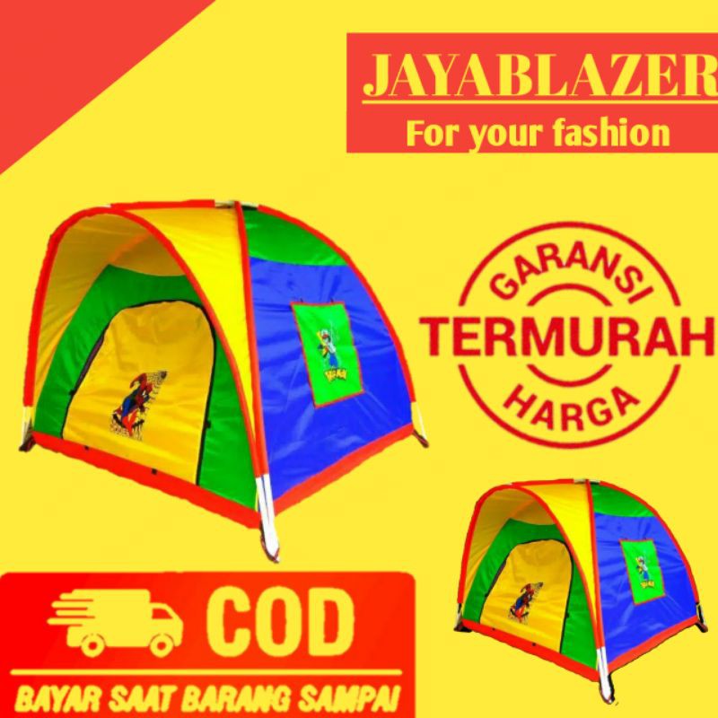 (COD) TENDA ANAK KARAKTER MURAH TENDA CAMPING OUT DOOR 100X110 cm