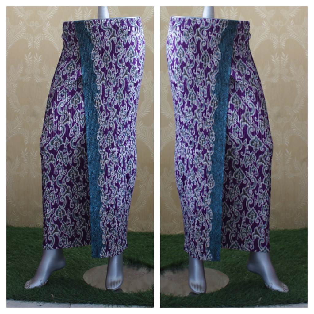 Rok Batik Plit Ungu