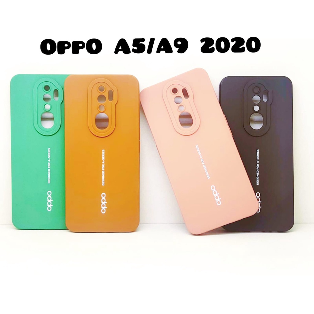 Luxury Soft Matte Case 9D Oppo A52 A92 A5 A9 2020 A31 A15 A33 A53 A54 A74 4G A95 4G A16 Solid Color Angel Eye Lens