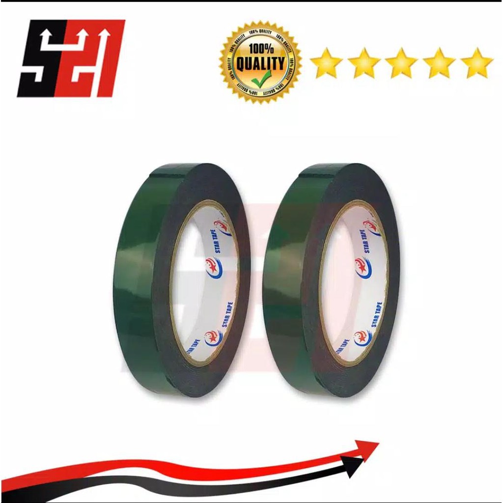 

Double Tape Foam Hijau Star Tape / Perekat Bunga Kertas
