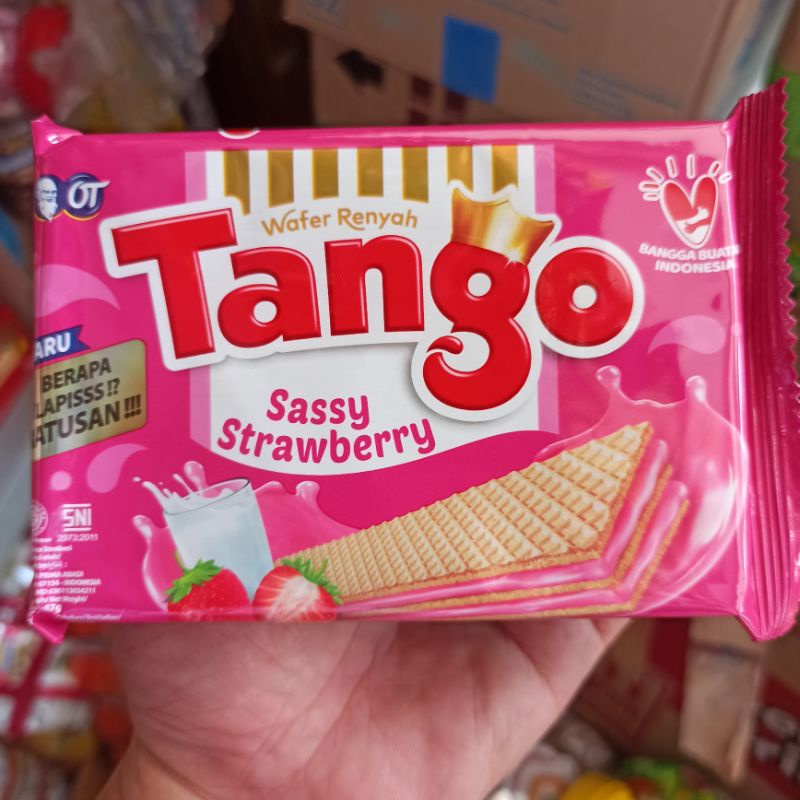 

Wafer Tango Rasa Stoberi Strawberry Besar