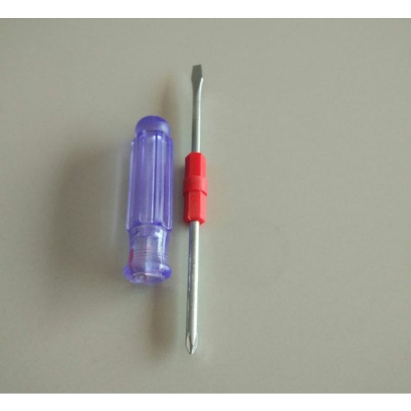 Obeng Bolak Balik Transparan 2 way 5" Camel /Obeng + - 2 way 5" Camel