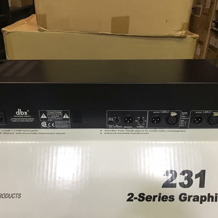 Bestseller Eq Equalizer Dbx 231 Dengan Sub Output