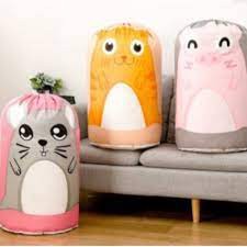 BABEE - TAS ORGANIZER BANTAL SELIMUT PAKAIAN UKURAN BESAR MOTIF KARTUN / TEMPAT SARUNG BEDCOVER