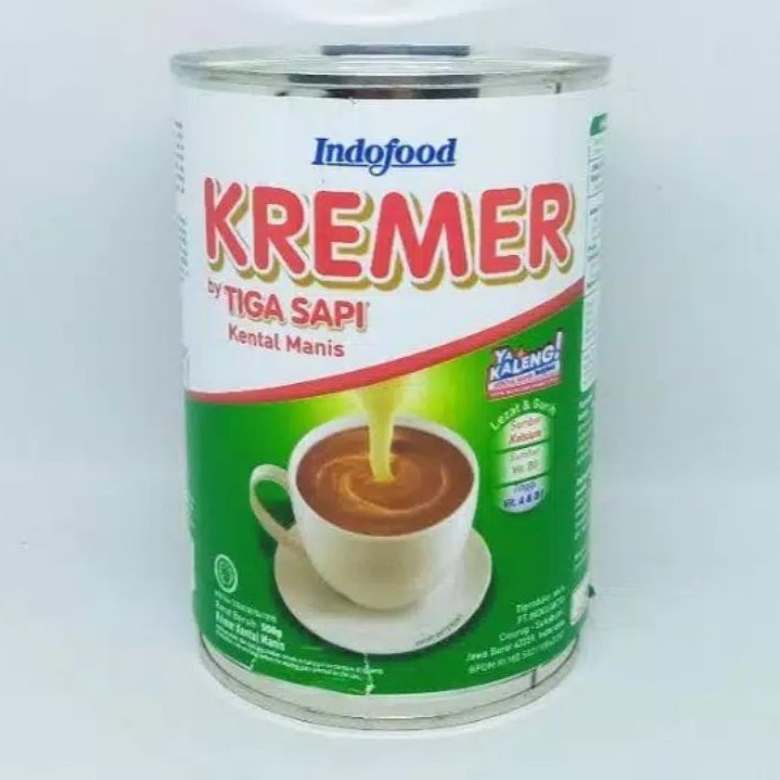 

SUSU KREMER KRIMER KENTAL MANIS TIGA SAPI 500gr