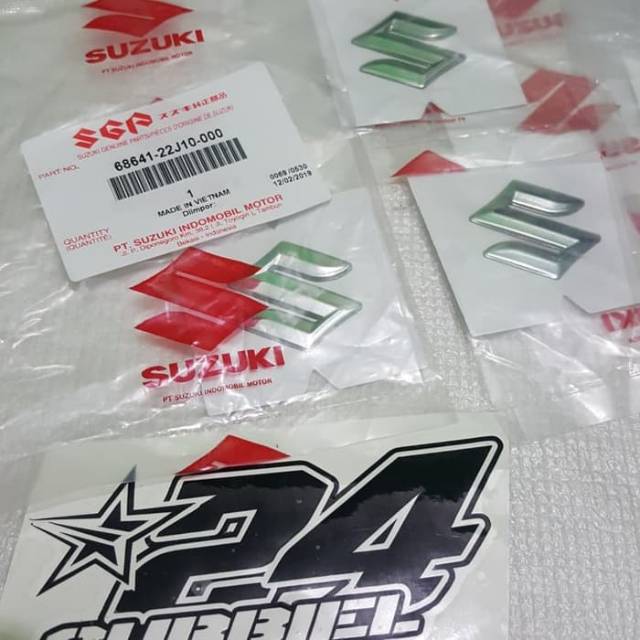 emblem logo S satria fu thailand satria fu fi injeksi original sgp