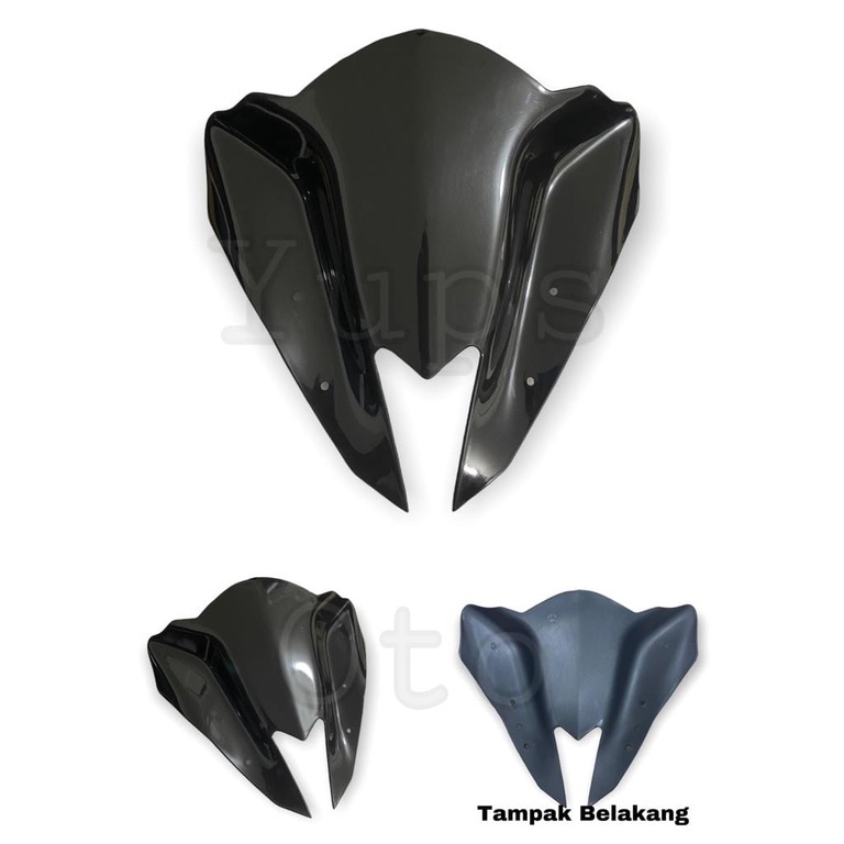 VISOR AEROX SERIES FULL HITAM KILAT MODEL TRANSFORMER BATMAN WINSHIELD WINSIL FULL BLACK BAHAN