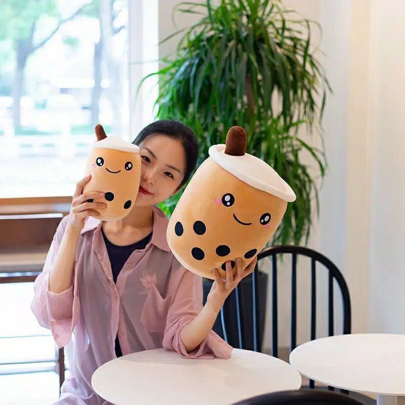 Boneka Booba ukuran sedang,Boba milk tea