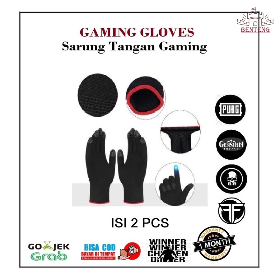 SZ17 - Sepasang Sarung Tangan Gaming E-SPORT Glove Sepasang 2Pcs