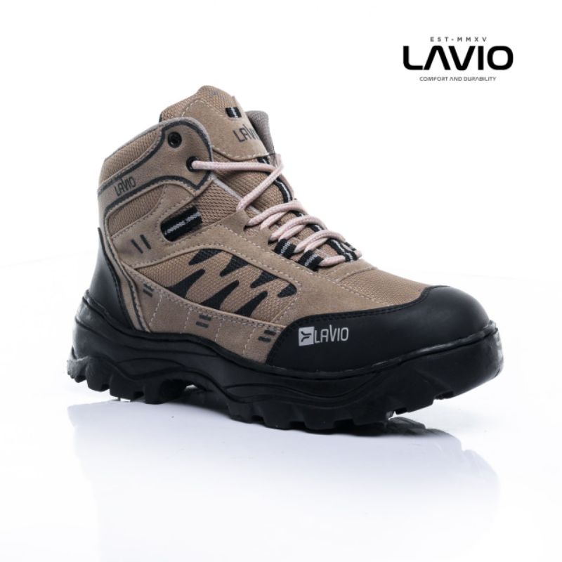 Sepatu Boot Wanita Safety Ujung Besi Boots Outdoor Gunung Touring Hiking Lavio Axel Original High Premium Quality