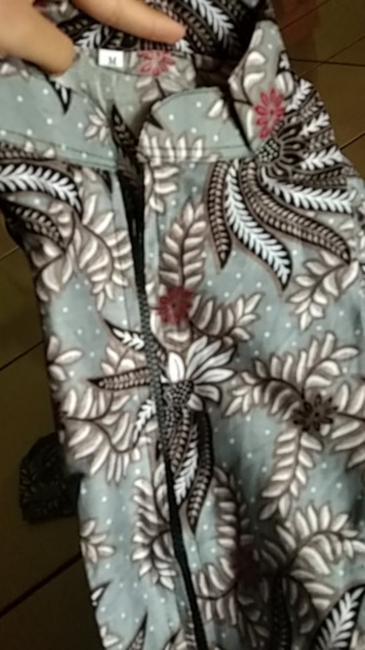 Couple Batik Tunik Modern Seragam Kerja Kantor Lengan Panjang