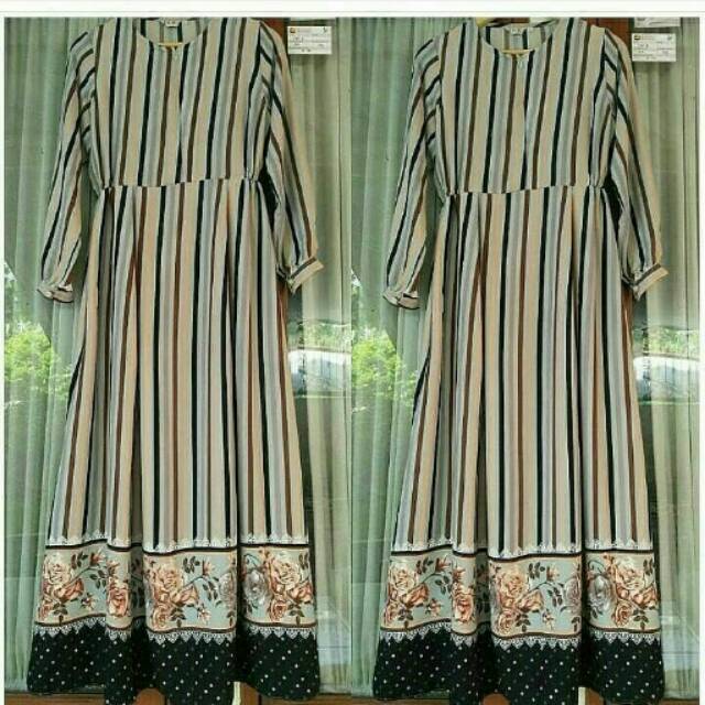 Gamis syari/gamis motif/gamis lyra virna
