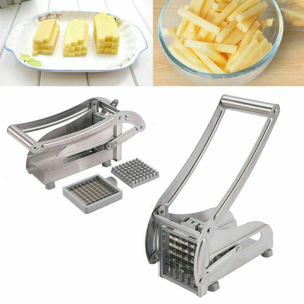 Solighter Potato Chipper Aksesoris Dapur French Fry Chip Blades Chopper