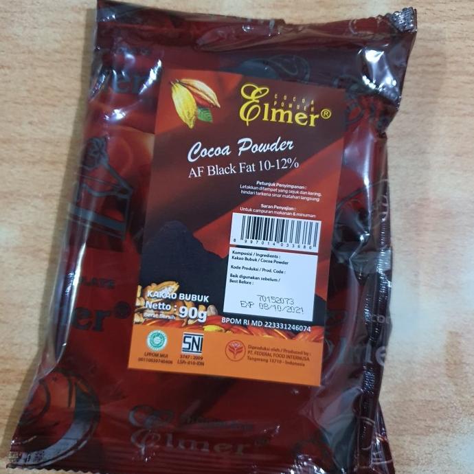 

Elmer Africa Black cocoa powder 90 gr pack / coklat bubuk cocoa powder TERLARIS TERPERCAYA ORIGINAL