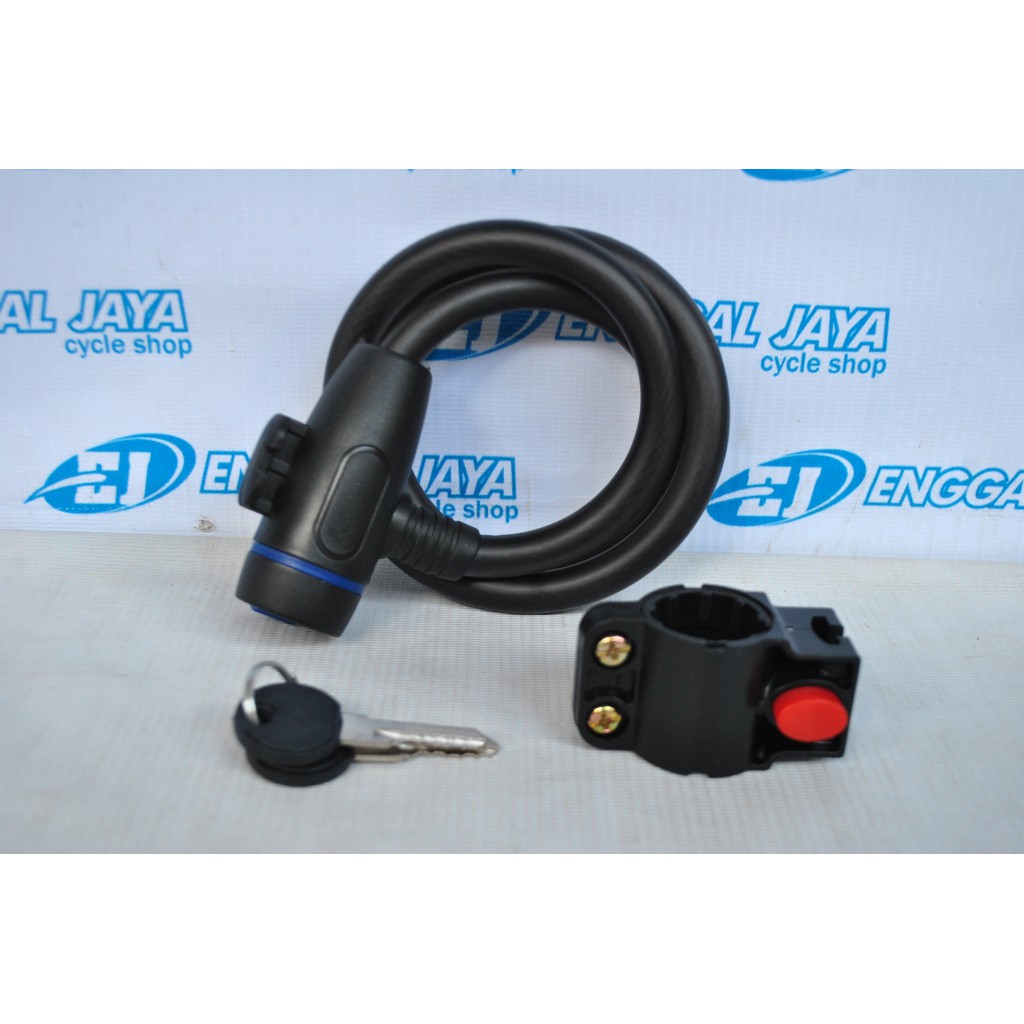 Kunci Gembok Sepeda Pacific Lock Original - Kunci Gembok Spiral Lock Pacific Original - Tebal Kuat