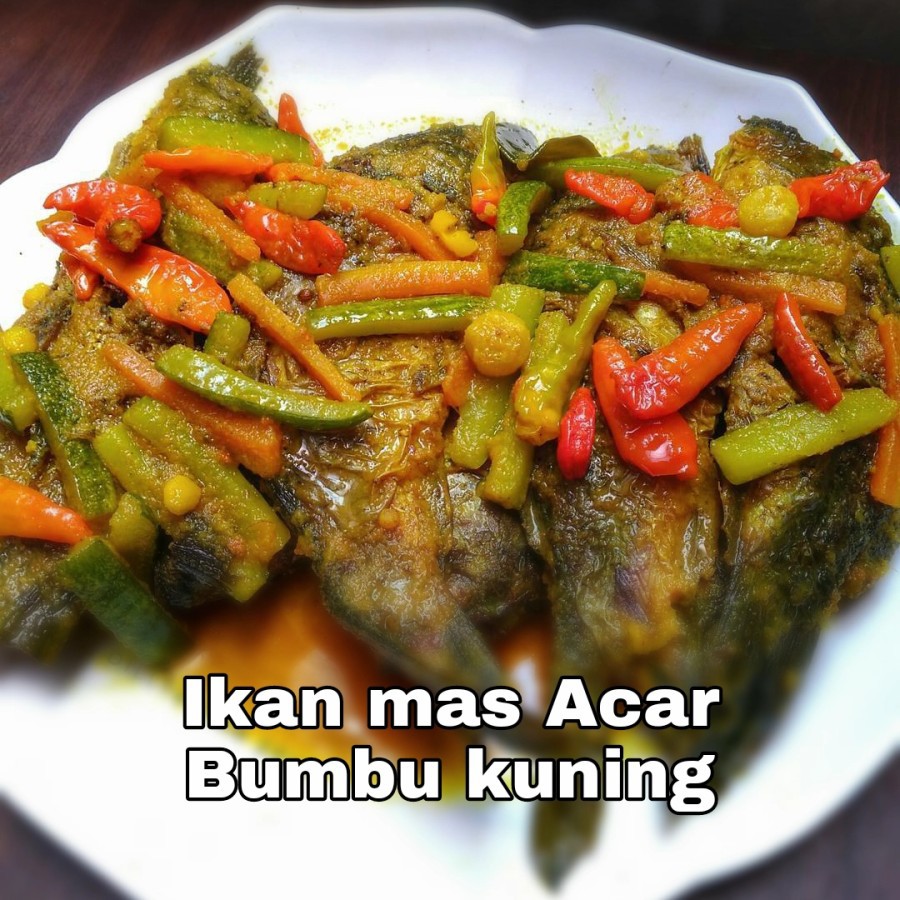 

Ikan mas Acar Bumbu Kuning 500gr (isi 3 ikan mas)