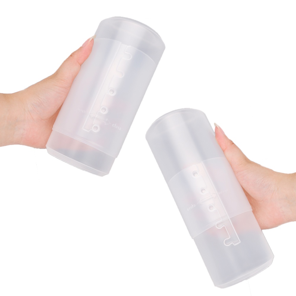 1pc Kotak Penyimpanan Brush Makeup Multifungsi Bahan Plastik Tahan Debu Dengan Tutup