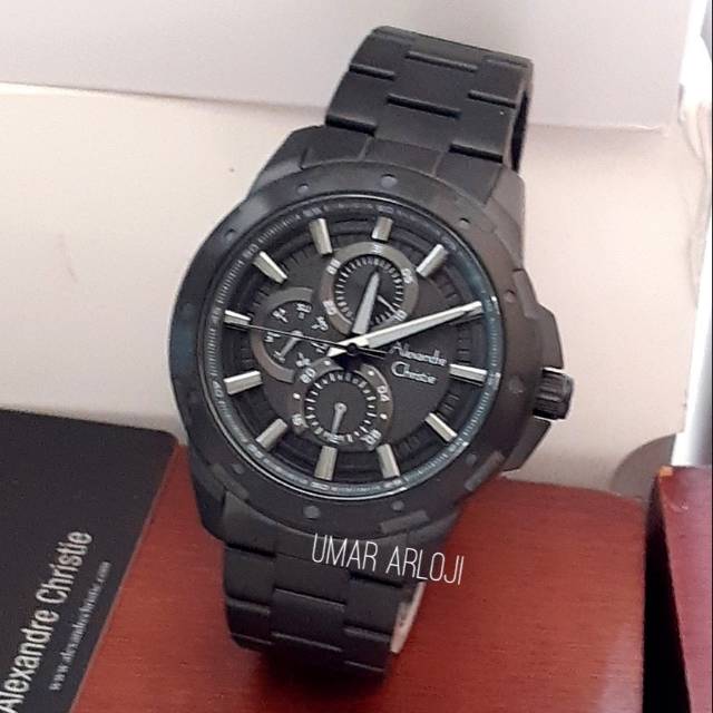 Jam Tangan Pria Alexandre Christie Ac 6538 Mf Black Original Fashion Pria