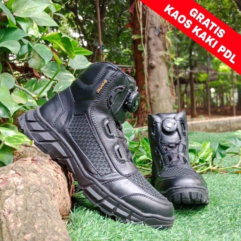 ⭐️⭐️⭐️⭐️⭐️SEPATU PDL PENDEK TALI PUTAR FITGO TAWON MERK BROTRHER KULIT SAPI ASLI