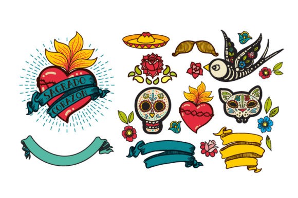 Dia De Los Muertos Clipart Collection - Vector Designs