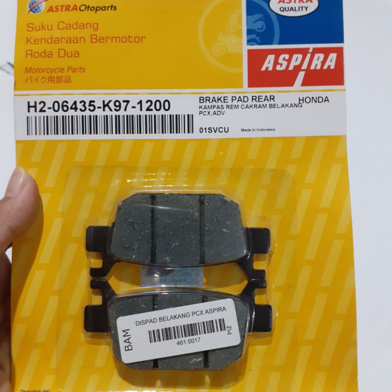 dispad belakang pcx kampas rem belakang honda pcx ASPIRA adv astra