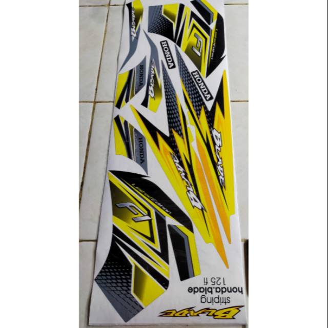 Striping Variasi Blade 125 fi grafis