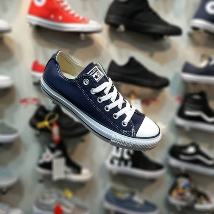 [cod]sepatu pria sneakers converse allstar loww 4 varian warna hits termurah anak sekolahan terbaru